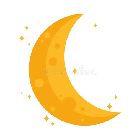 Crescent Moon And Stars Stock Vector Illustration Of Moon 273104429