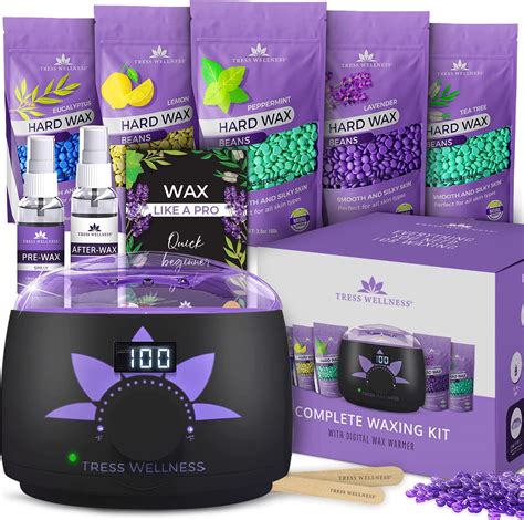 Tress Wellness Waxing Kit Easy To Use Hard Wax Beads Hair Removal Wax Beans For Wax Pot