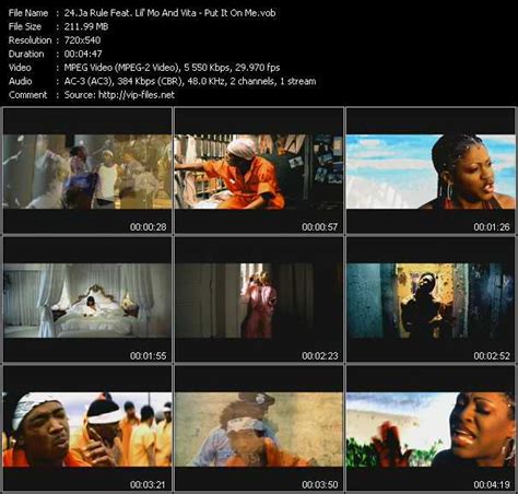 ja rule(lil' mo) where would i be without my baby (baby) the thought alone might break me (ooh) and i don't wanna go crazy cuz every thug you should note that put it on me lyrics performed by ja rule is only provided for educational purposes only and if you like the song you should buy the cd. Ja Rule Music Videos and Video Clips feat. Ja Rule(total: 78). Download HQ VOB-Videos in ...