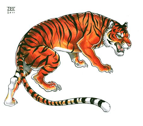 Felino Tigre Meow By Eirok D3mxsdp 800705 Desenhos Tigre