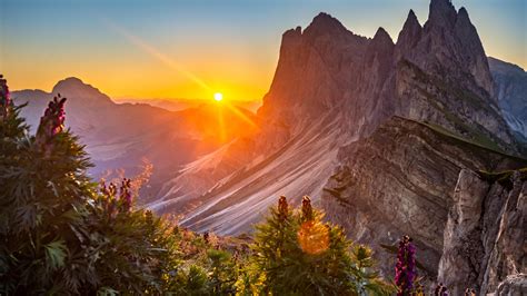 3840x2160 Sunrise At The Dolomites Italy 4k Hd 4k Wallpapersimages