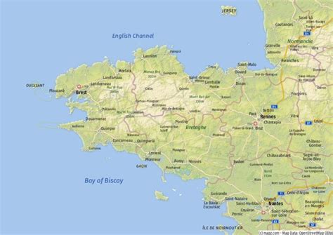 Bretagne Karte Der Beste Überblick über Den Nordwesten Frankreichs