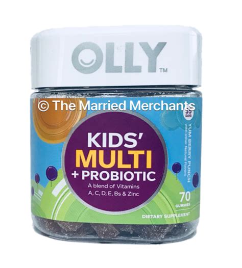 Olly Kids Multi Probiotic Yum Berry Punch 70 Gummies For Sale Online Ebay