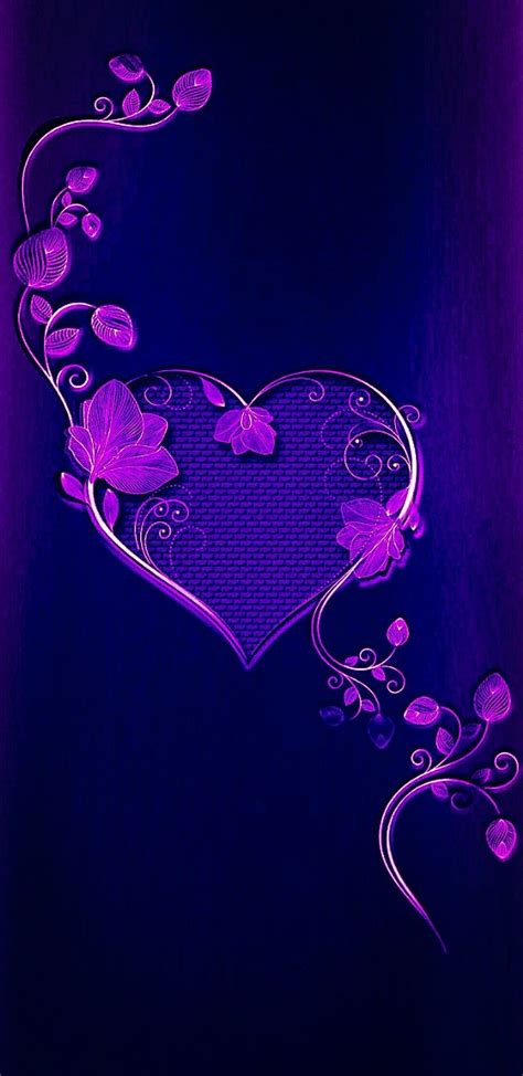 Corazón Morado Heart Wallpaper Love Wallpaper Cute Wallpaper For Phone