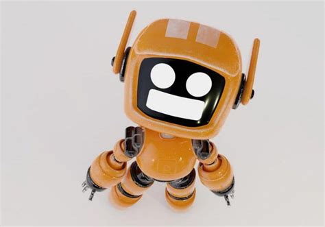 Orange Robot 3d Model Sci Fi 3d Models