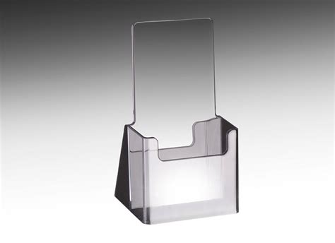acrylic brochure holder single pocket 4 w x 9 h the global display solution™