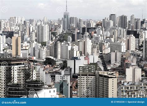 Skyline De Sao Paulo Foto De Stock Imagem De Brasil 27493230