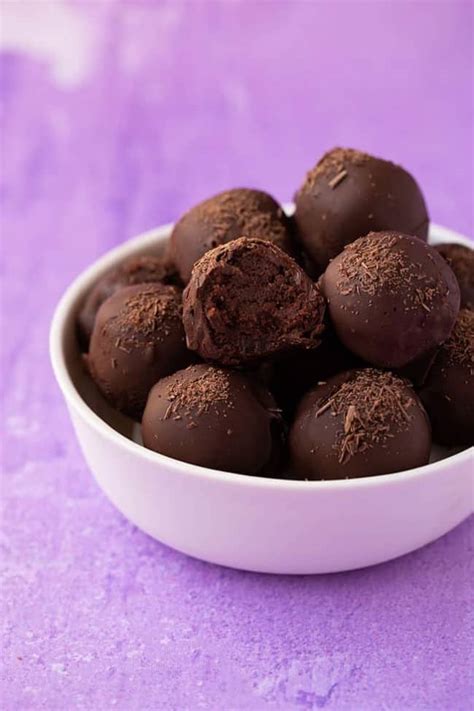 Dark Chocolate Ganache Truffles 3 Ingredients Sweetest Menu
