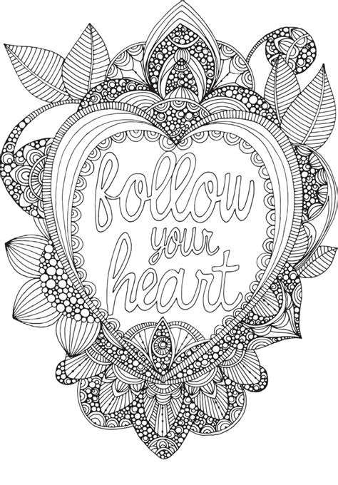 In this coloring page, you can see the heart of the sea. Follow Your Heart Coloring Page for Valentine's Day!
