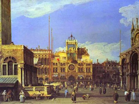 Piazza San Marco The Clocktower 1730 Painting Giovanni