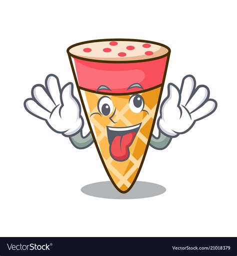 Crazy Ice Cream Tone Mascot Cartoon Royalty Free Vector
