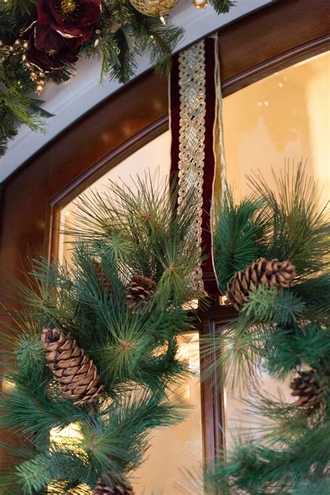 Easy Trick To Hanging Door Wreaths With Ribbon Bluegraygal