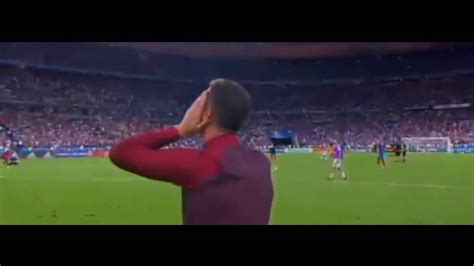 Cristiano Ronaldo Celebrating And Crying After Wins Euro 2016 Vs France