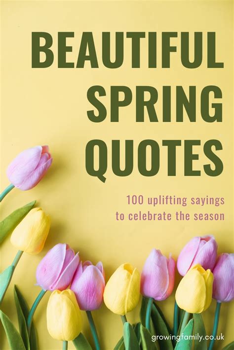 100 Spring Quotes And Spring Sayings To Inspire And Energise You