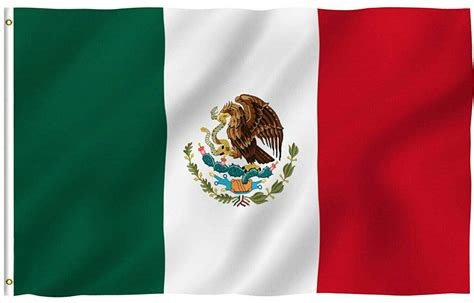 Bandera de méxico ✓ te explicamos todo sobre la bandera de méxico y qué representan sus colores y escudo. Bandera De Mexico Seleccion Grande 3x5 FT Fiesta Mexicana ...