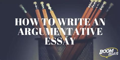 Argumentative Essay How To Structure Examples Topics