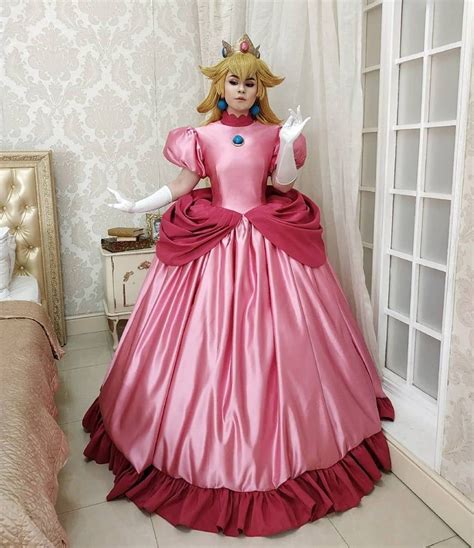 Princess Peach Mario Games Inspired Cosplay Costume Made To Etsy In