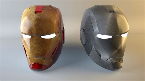 Iron Man High Poly Head Model 3d Cgtrader