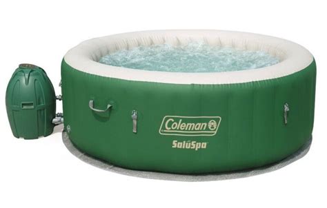 Coleman Saluspa Inflatable Hot Tub Spa Green And White 77 X 28 Hand Ship Asap For Sale From