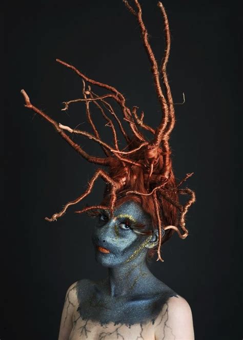 Branched Hair Prosthetic Makeup Prosthetics Monster Makeup