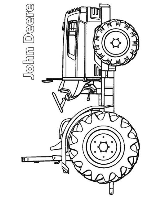 John Deere Tractor Coloring Page Funny Coloring Pages