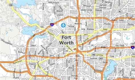Fort Worth Tx City Map