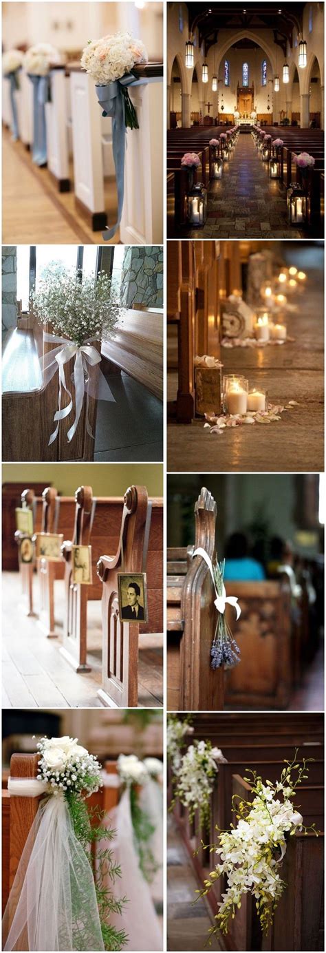 Wedding Decorations » 21 Stunning Church Wedding Aisle Decoration Ide