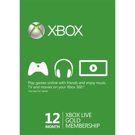 Xbox Live Gold Membership 12 Months