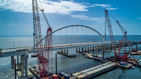 Arch Placed On Pensacola Bay Bridge