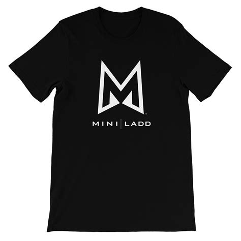 Mini Ladd Black T Shirt Mini Ladd Black Tee Logo Tees