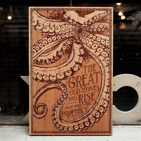 spacewolf an amirican wood worker creates highly detailed laser engraved wooden posters