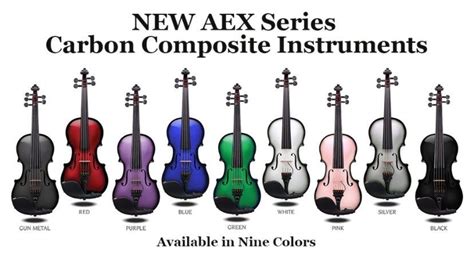 Glasser Aex Carbon Composite Acoustic Electric Violin 5string 《red