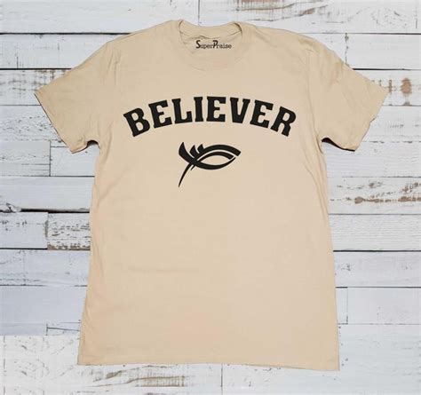 Believer Fish Sign T Shirt Scripture Shirt Christian Shirts