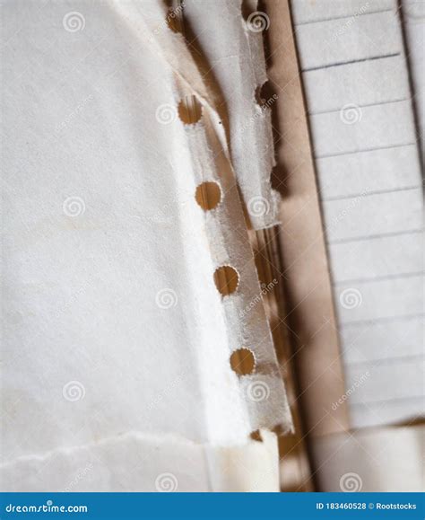 Old Paper With Punched Holes Stock Photo Image Of Abstract Aged