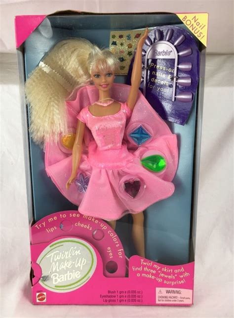 Nrfb Stunning 1997 Twirlin Make Up Barbie Doll 18421 Barbie Makeup Barbie Dolls Barbie