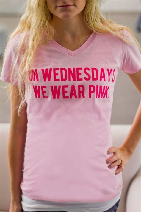 On Wednesdays We Wear Pink T Shirt £1300 Mean Girls Shirts How