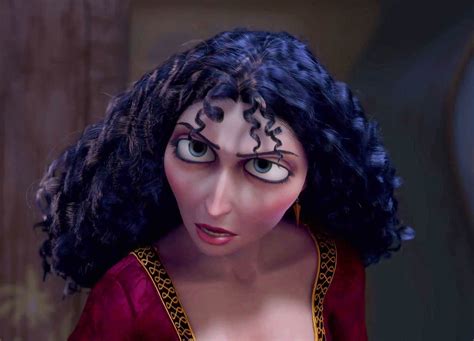 Although she would rather regain rapunzel's trust by making it seem like she was right, when she fully drops the act, she is not above assaulting and restraining her \\daughter,\\ and stabbing her love interest in cold blood. 8 Disney Tangled Mother Gothel Characters Wallpaper