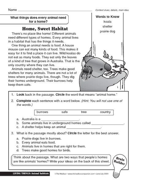 Habitats And Niches Worksheet Answers