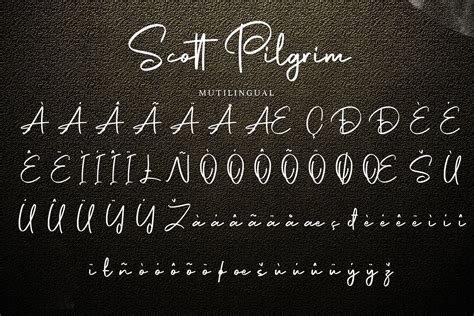 Scott Pilgrim Handdraw Signature Font 804515 Handwritten Font