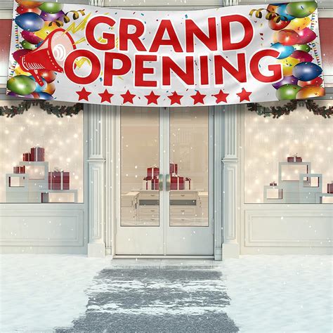 Buy Grand Opening Banner New Store Grand Opening Sign And Rope Red