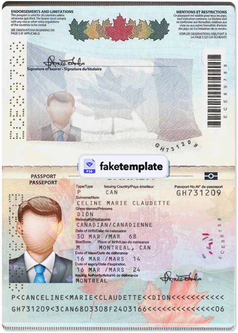Fake Template Psd Editable Driver Licenses Passports Utility Bills