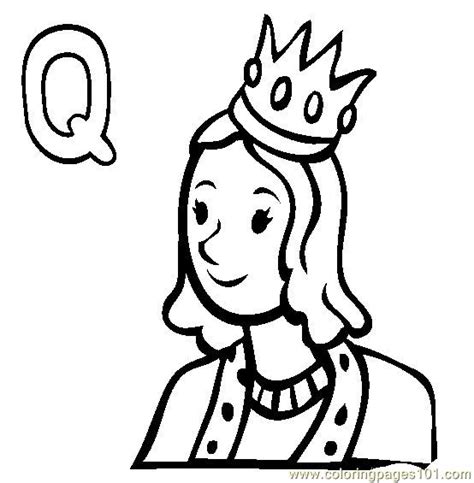 Printable Queen Coloring Page