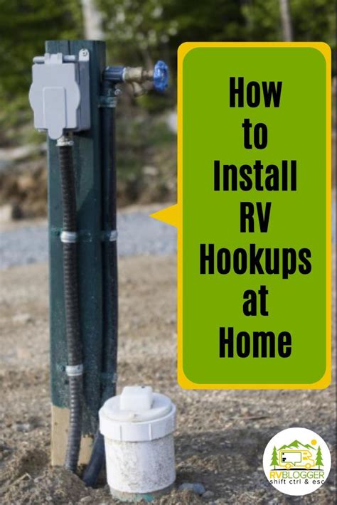 Rv camping with full hookups. How to Install RV Hookups at Home | Travel trailer camping ...