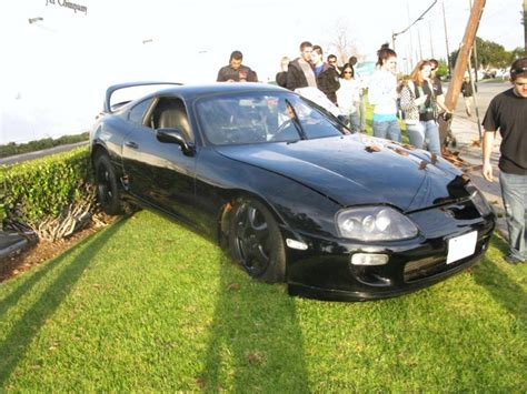 Toyota Supra Iv Crashes In Southern California Pictures Photos