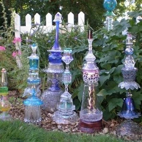 Glass Yard Art From The Glass Junkie By Marlys Denison Glass Garden