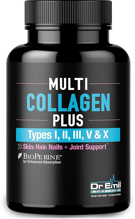 Multi Collagen Pills (Types I, II, III, V & X) - Collagen ...
