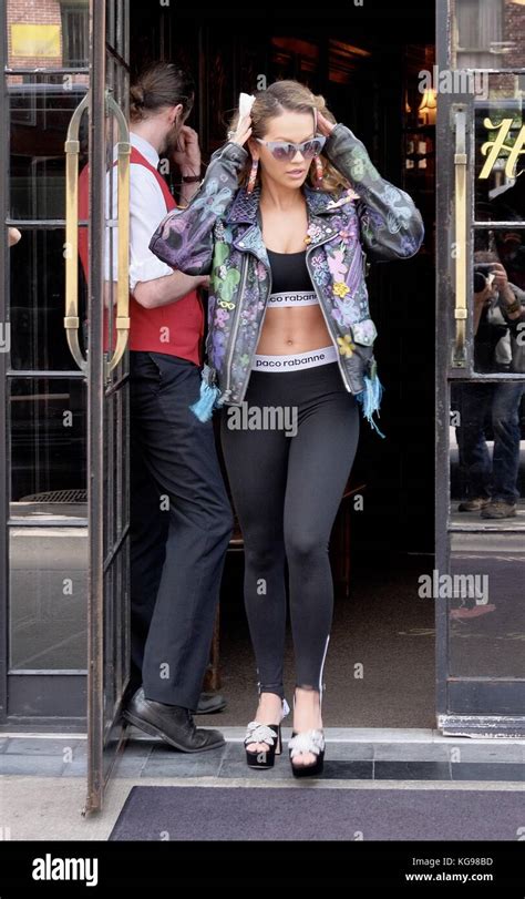 Rita Ora Leaving Her Hotel In New York Wearing O Paco Rabanne Outfit
