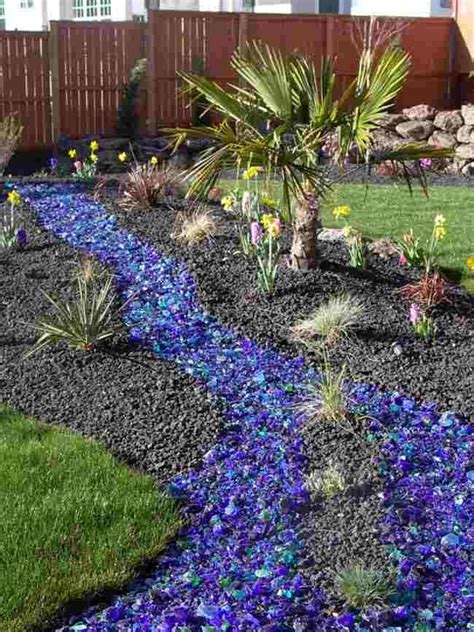 Blue Colored Landscape Rocks Landscaping With Rocks Beautiful