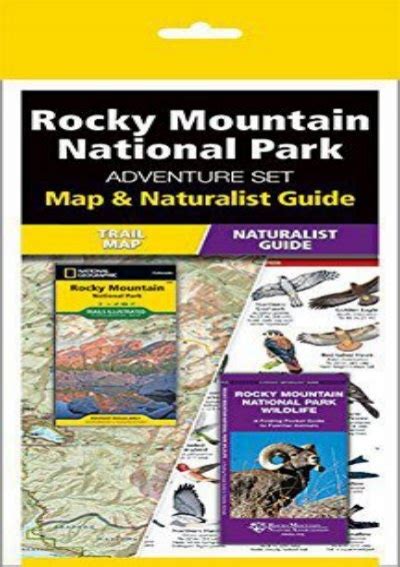 Rocky Mountain National Park Adventure Set Map Naturalist Guide