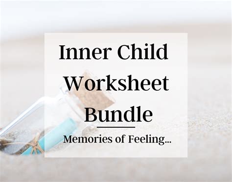 Inner Child Healing Worksheet Bundles